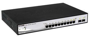 Комутатор D-Link DGS-1210-10P 8xGE PoE, 2xSFP, WebSmart (DGS-1210-10P)