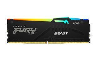 Оперативна пам'ять Kingston 64 ГБ DDR5 5600 МТ/с CL36 DIMM FURY Beast Black RGB EXPO (KF556C36BBEA-64)