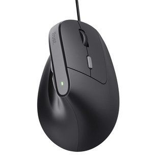Мышь Trust Bayo II Ergonomic, вертикальная, USB-A, ErgoCert, чёрная (25144_TRUST)