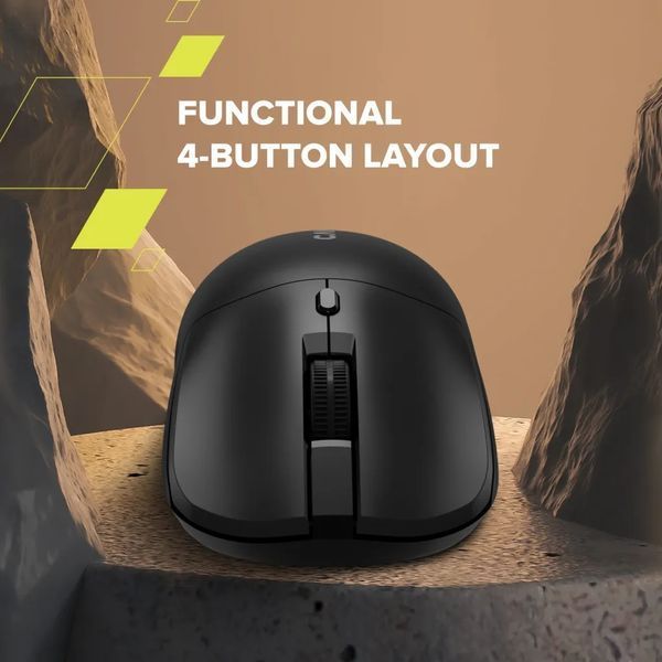 Мышь беспроводная Canyon OnClick W06 2,4 ГГц 1600 DPI 4 кнопки оптическая чёрная (CNE-CMSW06B)