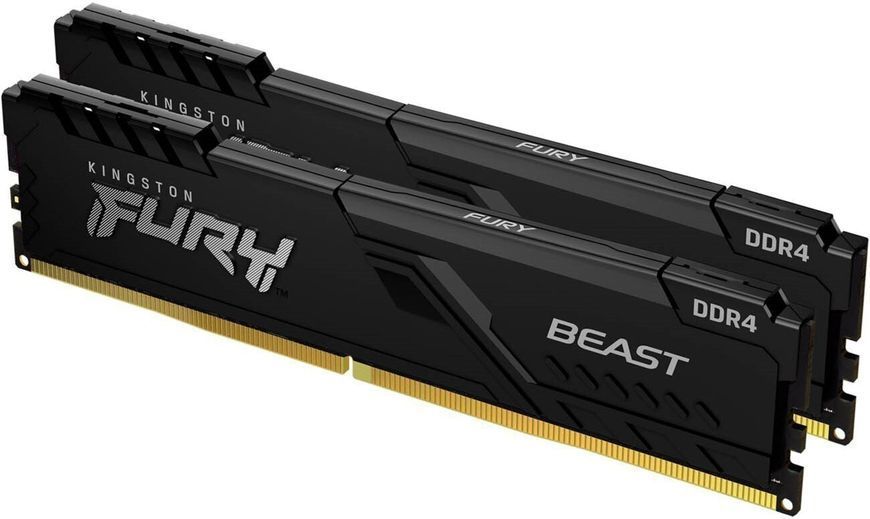 Пам'ять для ПК Kingston DDR4 3200 64GB KIT (32GBx2) Kingston Fury Beast (KF432C16BBK2/64)
