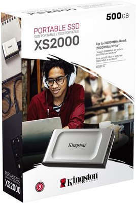 Накопитель SSD Kingston 500GB USB 3.2 Gen 2x2 Type-C XS2000 (SXS2000/500G)