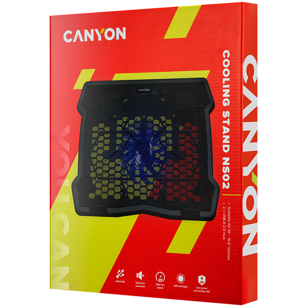Охлаждающая подставка CANYON NS02 (CNE-HNS02)