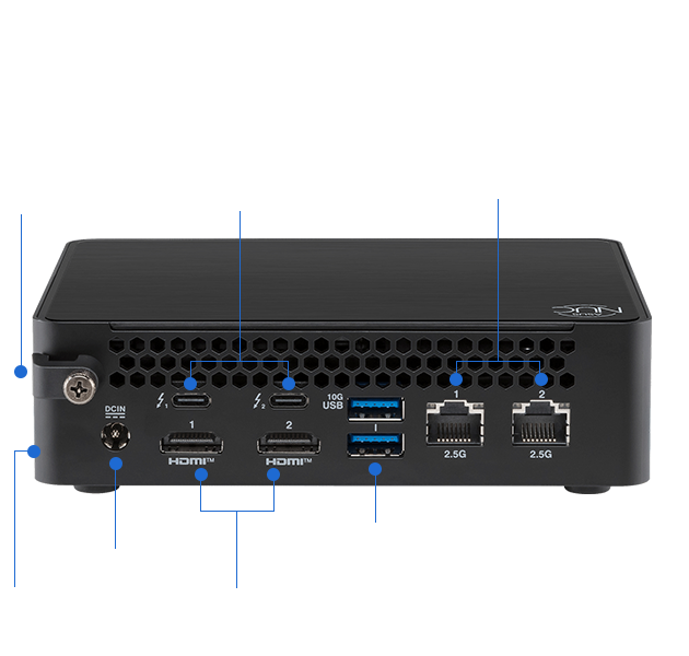 Міні-ПК Asus NUC 16 Pro RNUC16GDKU560002 Core Ultra 5 325 Intel Graphics Wi-Fi 7 BE211 без ОЗП і SSD, кіт, EU (90AR00W2-M00080)