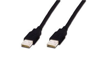 Кабель Digitus USB ASSMANN USB 2.0 AM/AM 3m, Black (AK-300100-030-S)