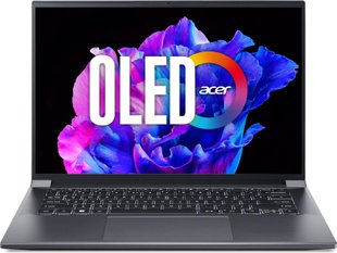 Ноутбук Acer Swift X SFX14-71G 14.5" 2.8K OLED, Intel i7-13700H, 32GB, F1TB, NVD4050-6, Win11, сірий