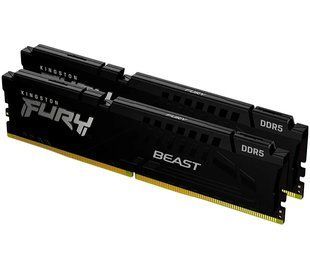 Оперативна пам'ять Kingston FURY Beast Black 128 ГБ (2x64 ГБ) DDR5 5600 МГц CL36 DIMM (KF556C36BBEK2-128)