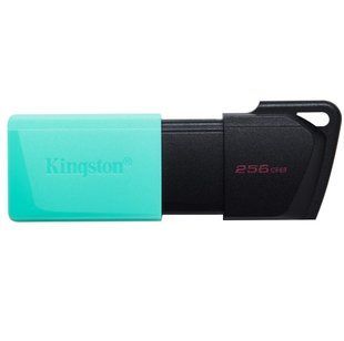 USB-флешка Kingston 256 ГБ DataTraveler Exodia M USB 3.2 Gen 1, чёрная с бирюзовым (DTXM/256GB)