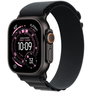Смарт-годинник Apple Watch Ultra 3 GPS + Cellular 49mm Black Tit. Case w. Black Alpine Loop - Small (MF0Q4)