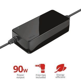 Блок живлення для ноутбука Trust Primo 90W-19V Universal Laptop Charger, кабель 3 м, чорний (22142_TRUST)