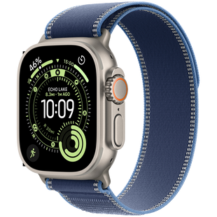 Смарт-годинник Apple Watch Ultra 3 GPS + Cellular 49mm Natural Tit. Case w. Blue/Bright Blue Trail Loop - M/L (MEWU4)