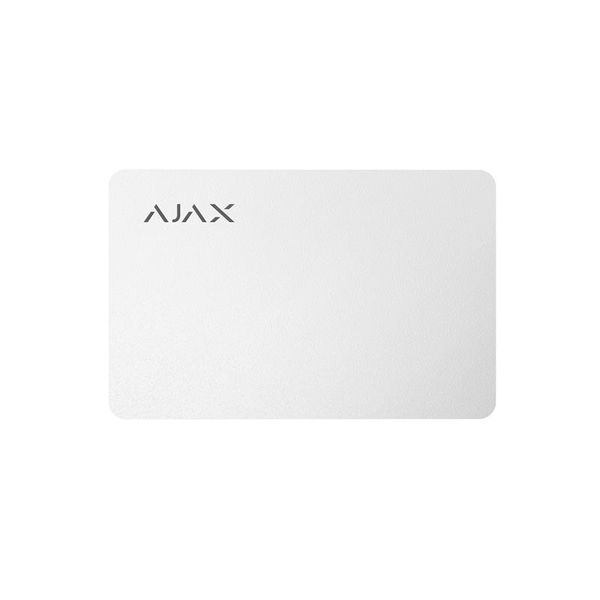Безконтактна картка Ajax Pass біла, 100 шт. (000022790)