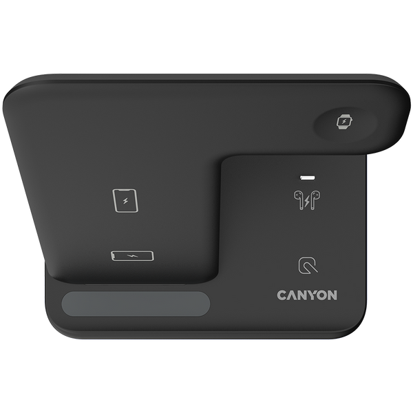 Беспроводное зарядное устройство CANYON WS-302 Черный (CNS-WCS302B)
