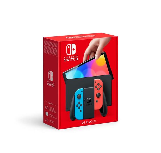 Ігрова консоль Nintendo Switch OLED (червоний та синій)