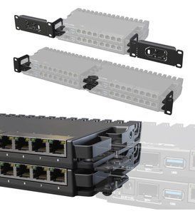 Набор для монтажа в стойку MikroTik K-79 для RB5009 и L009, до 4 устройств в 1U (K-79)