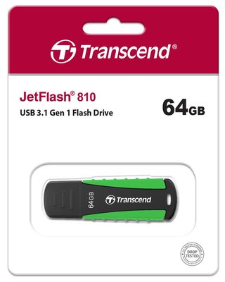 Накопичувач Transcend 64GB USB 3.1 Type-A JetFlash 810 Rugged - Suricom