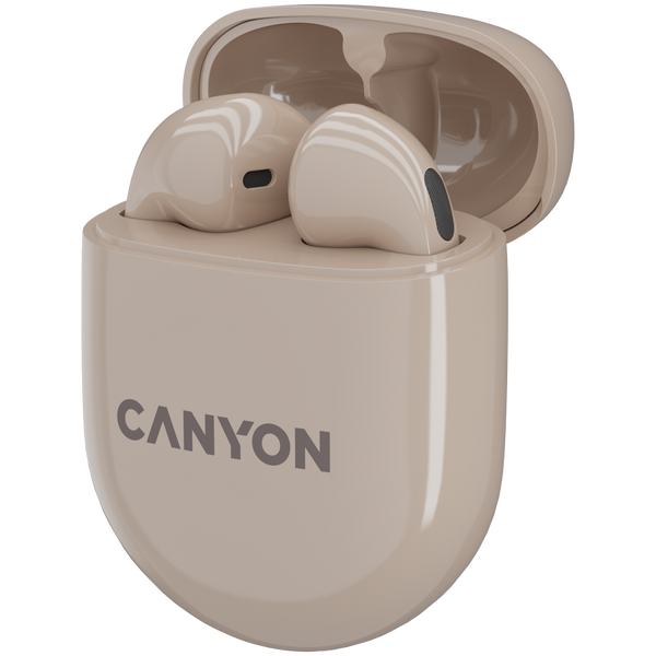 Гарнитура CANYON TWS-6 Бежевый (CNS-TWS6BE), Бежевый