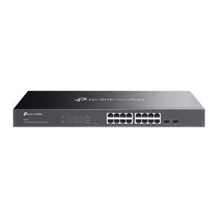 Коммутатор TP-Link SG2218 (JetStream/Omada) 16&times;1GbE + 2&times;SFP Smart, 19" 36 Гбит/с (SG2218)