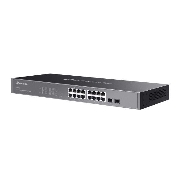 Коммутатор TP-Link SG2218 (JetStream/Omada) 16&times;1GbE + 2&times;SFP Smart, 19" 36 Гбит/с (SG2218)