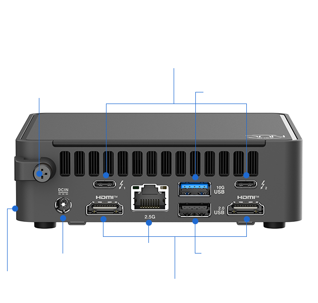 Міні-ПК Asus NUC 15 Pro RNUC15CRKC700002 Core 7 240H Intel UHD Wi-Fi 7 BE202 без ОЗП і SSD, кіт (90AR00R2-M00070)