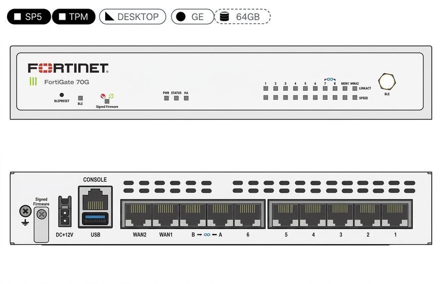 Міжмережевий екран Fortinet FortiGate FG-70G