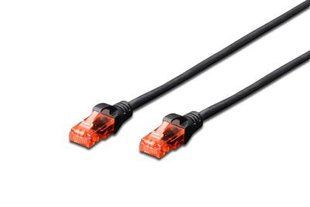 Патч-корд DIGITUS CAT 6 U/UTP 0,5 м, LSZH, чёрный (DK-1617-005/BL)