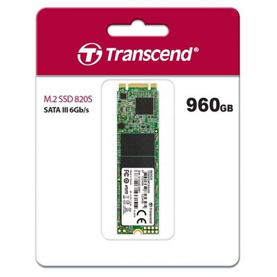 Накопичувач SSD Transcend M.2 960GB SATA 820S TS960GMTS820S