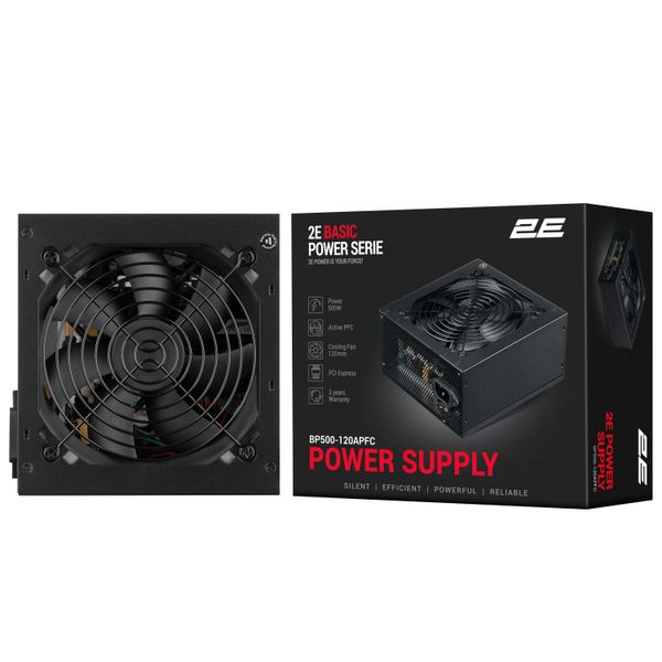 Блок живлення 2E Basic Power 500W (2E-BP500-120APFC)