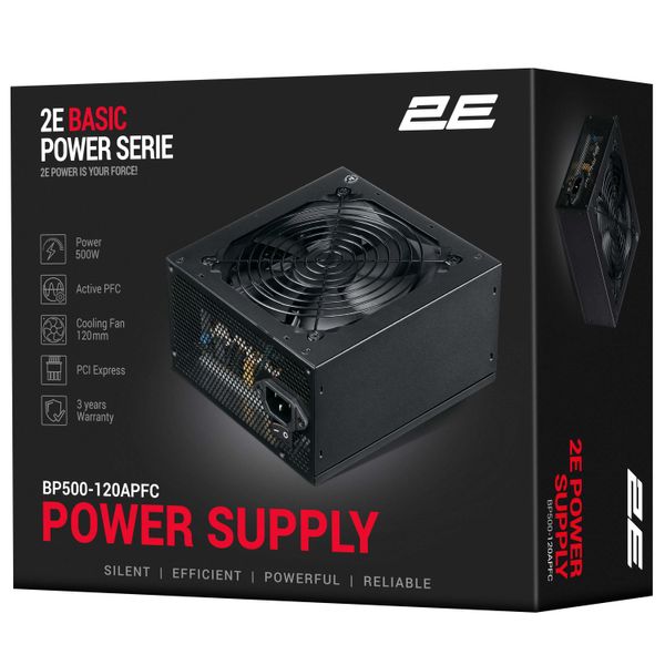 Блок живлення 2E Basic Power 500W (2E-BP500-120APFC)