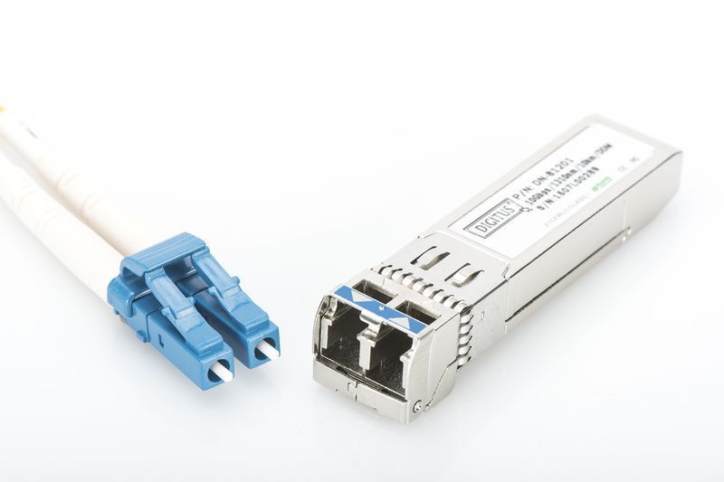 Оптичний SFP+ модуль DIGITUS 10G, одномод SM, LC Duplex, 1310 нм, до 10 км, DDM (DN-81201)