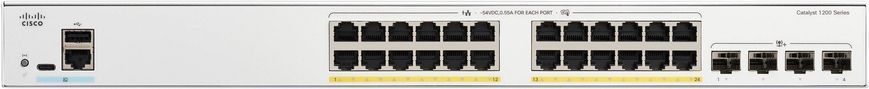Комутатор керований Cisco Catalyst 1200 (C1200-24P-4X)