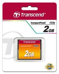 Карта памяти Transcend CompactFlash 2 ГБ 133x (TS2GCF133)