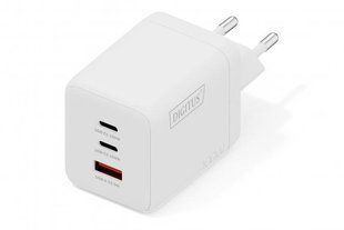 Зарядное устройство DIGITUS GaN 100 Вт, 2 &times; USB-C и USB-A, белое (DA-10304)