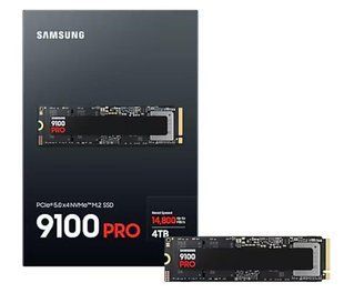 SSD-накопичувач Samsung 9100 PRO з радіатором 4 ТБ M.2 (MZ-VAP4T0CW)