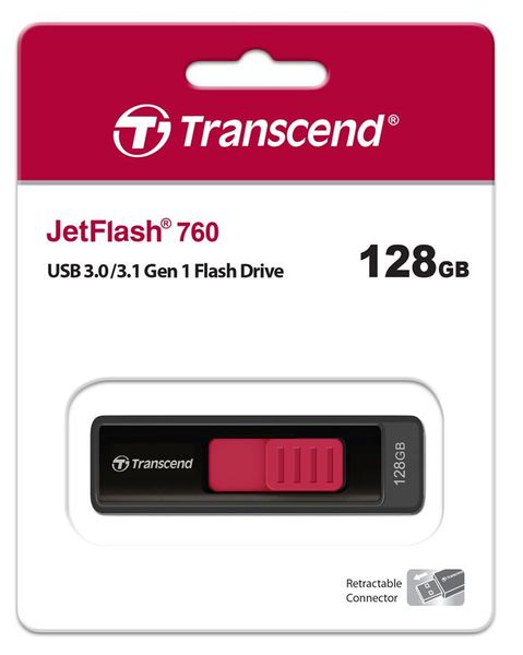 Накопичувач Transcend 128GB USB 3.1 Type-A JetFlash 760