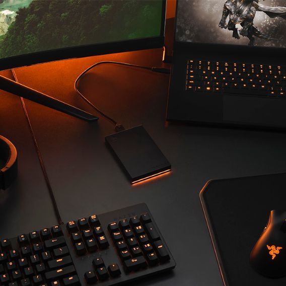Внешний жёсткий диск Seagate FireCuda Gaming Hard Drive 2 ТБ 3,5" USB 3.2 Gen 1 (STKL2000400)