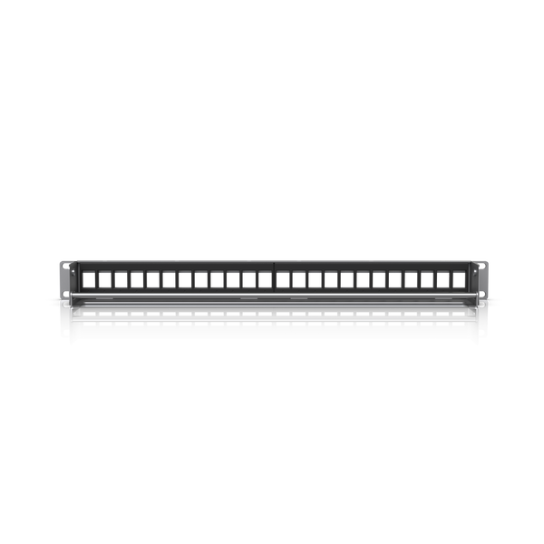 Порожня патч-панель Ubiquiti UACC-Rack-Panel-Patch-Blank-24 1U на 24 keystone-порти з кабельною планкою (UACC-RACK-PANEL-PATCH-BLANK-24)
