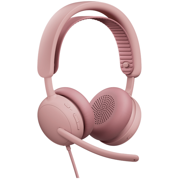 Гарнитура Logitech Zone Wired 2 Headset Rose (L981-001620), Розовый
