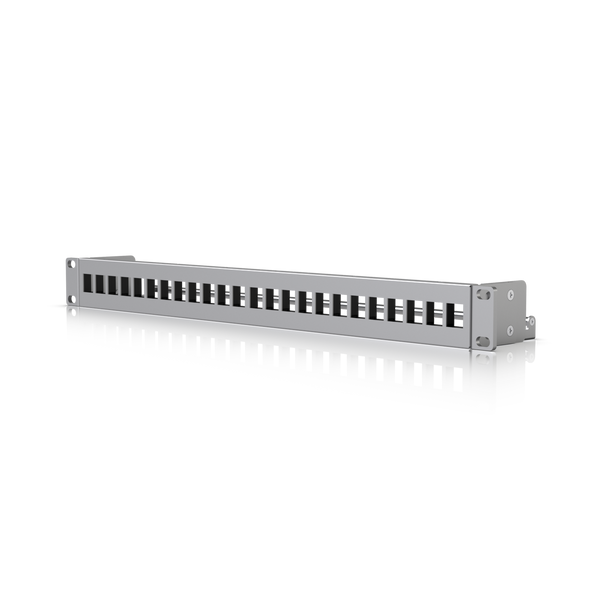 Порожня патч-панель Ubiquiti UACC-Rack-Panel-Patch-Blank-24 1U на 24 keystone-порти з кабельною планкою (UACC-RACK-PANEL-PATCH-BLANK-24)