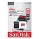 Карта пам'яті SanDisk Ultra microSDXC 128 ГБ + SD адаптер, 140 МБ/с, A1, Class 10, UHS-I (SDSQUAB-128G-GN6MA) SDSQUAB-128G-GN6MA фото
