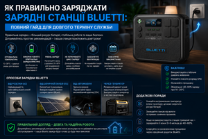 Як правильно заряджати зарядну станцію Bluetti фото