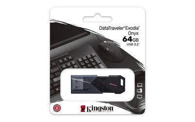 Накопитель Kingston 64GB USB 3.2 Type-A Gen1 DT Exodia Onyx
