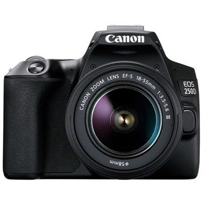 Фотоапарат Canon EOS 250D kit 18-55 DC III Black (3454C009) - Suricom