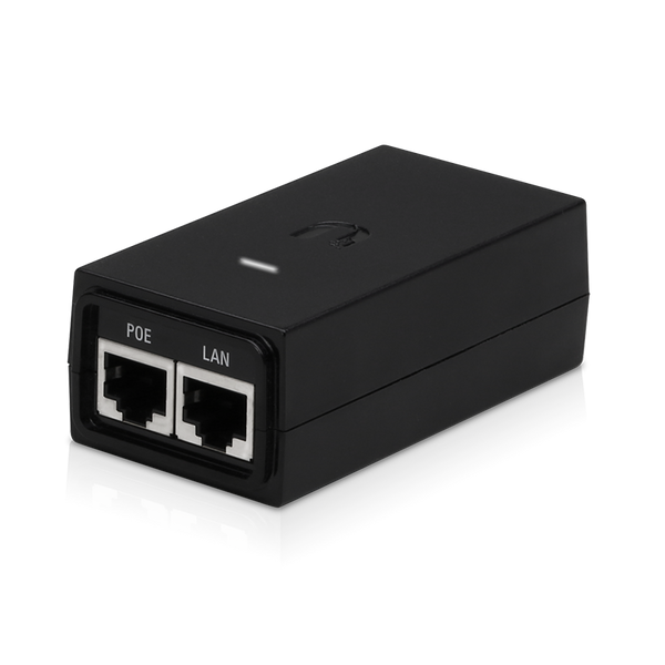 PoE-адаптер Ubiquiti 24 В 0,5 А Gigabit, белый, вилка EU (POE-24-12W-G-WH-EU)
