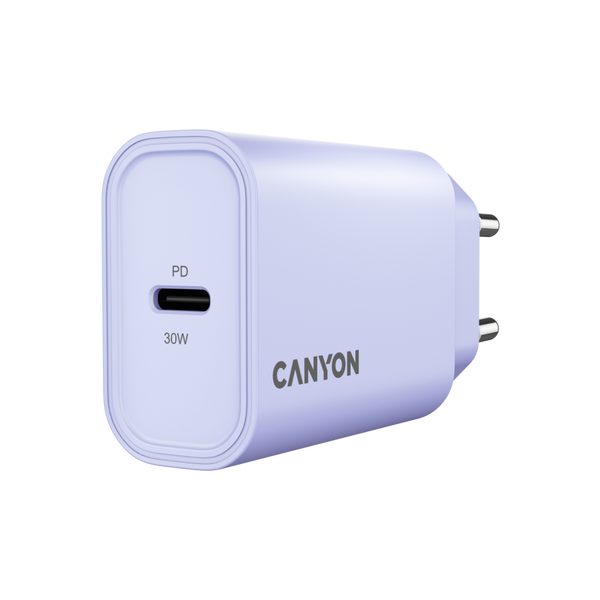 Зарядний пристрій CANYON OnCharge 30CL Лавандовий (CNE-CHA30CLPU)