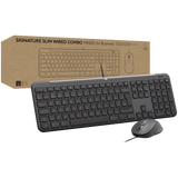 Набір клавіатура+миша Logitech Signature Slim MK620 Wired Combo For Business Graphite (L920-013349)
