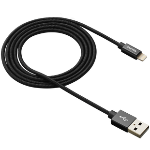 Кабель CANYON MFI-3 Черный (CNS-MFIC3B), Черный