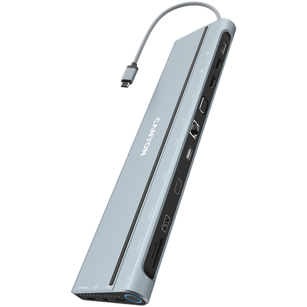 USB-хаб CANYON DS-90 Темно-серый (CNS-HDS90), Тёмно-серый