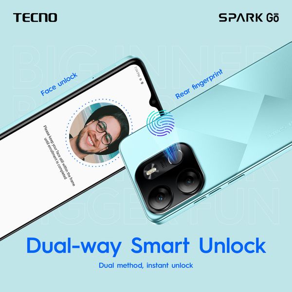 Мобильный телефон Tecno Spark Go 2023 (BF7) 4/64GB 2SIM Endless Black (4895180793011)