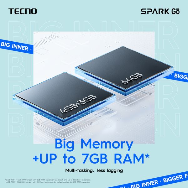 Мобильный телефон Tecno Spark Go 2023 (BF7) 4/64GB 2SIM Endless Black (4895180793011)